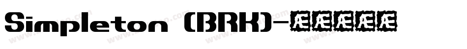 Simpleton (BRK)字体转换